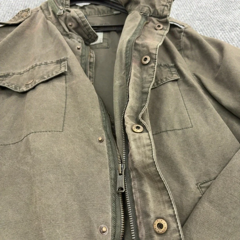 Levis Jacket Mens 2XL Green Cotton Military Utility Mock Neck Field Gorpcore